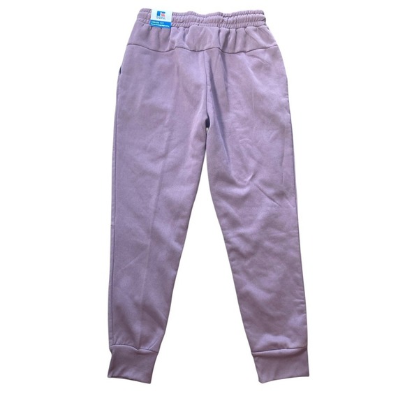 Russell Athletic Sweatpants Mens Large Purple Jogger Fit Zip Pocket NWT - Picture 2 of 10